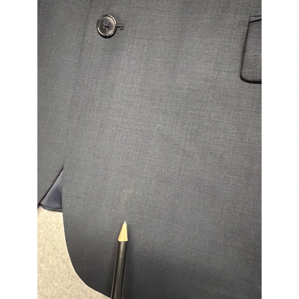 Jos A Bank Travelers Collection Mens 50R Blazer  100% Wool Tailored DAMAGED‎